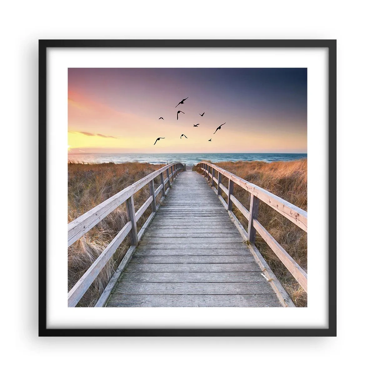 Poster in cornice nera - Spazio per volare - 50x50 cm