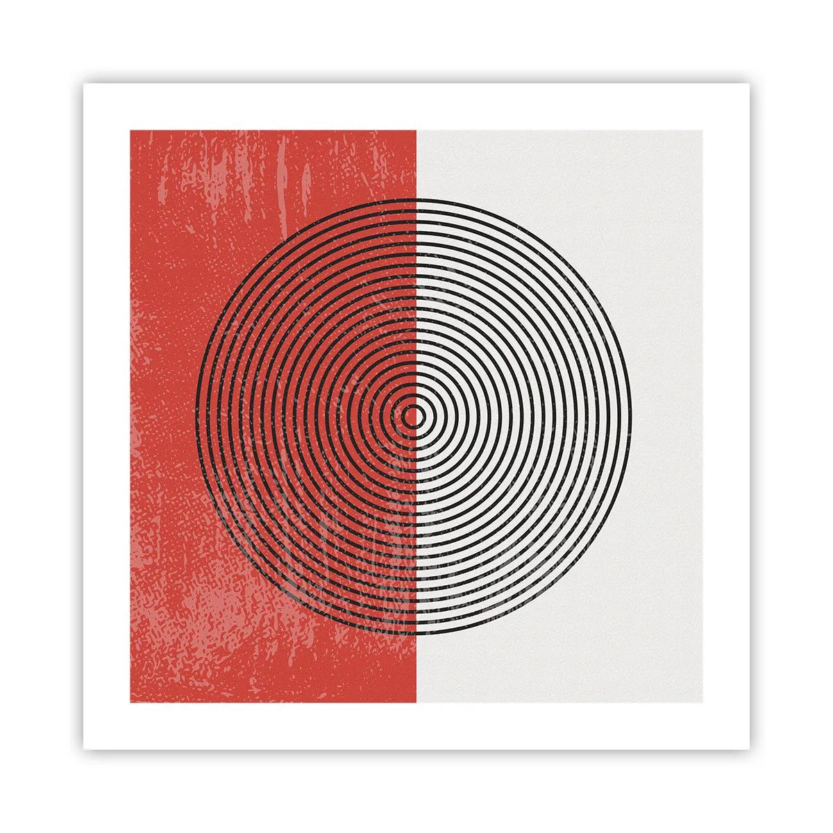 Poster - Dritto al centro - 50x50 cm