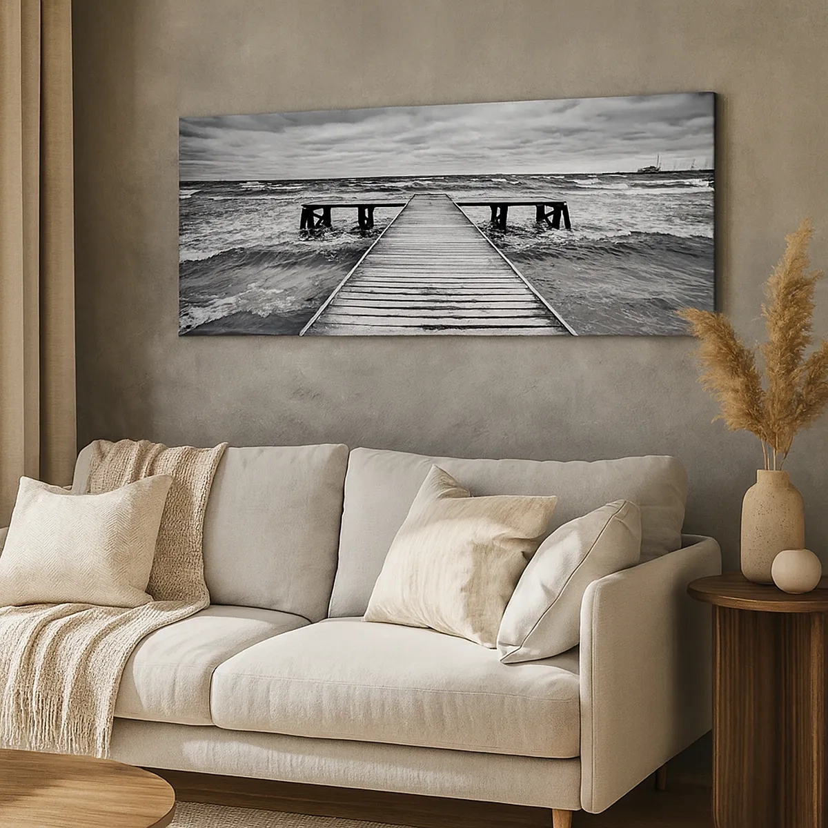 Quadro su tela - Stampe su Tela - Aspetto che il vento le scacci via... - 30x30 cm