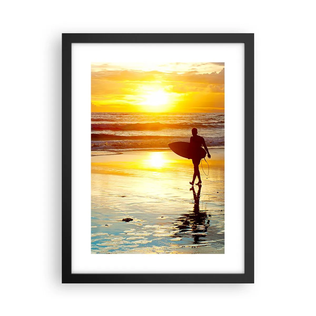 Poster in cornice nera - Il ritorno del guerriero - 30x40 cm