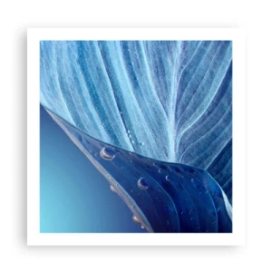 Poster - Gocce di blu nascoste - 60x60 cm