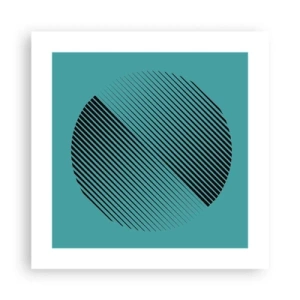 Poster - Cerchio: variazione geometrica - 40x40 cm