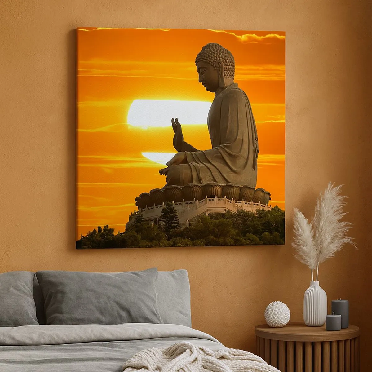 Quadro su tela - Stampe su Tela - Senza paura davanti al mondo - 30x30 cm