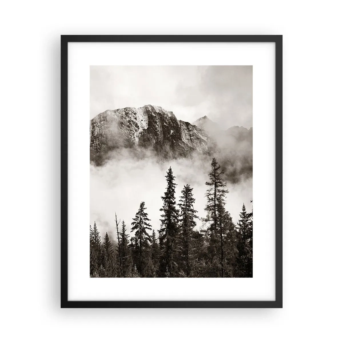 Poster in cornice nera - Il sovrano di granito - 40x50 cm