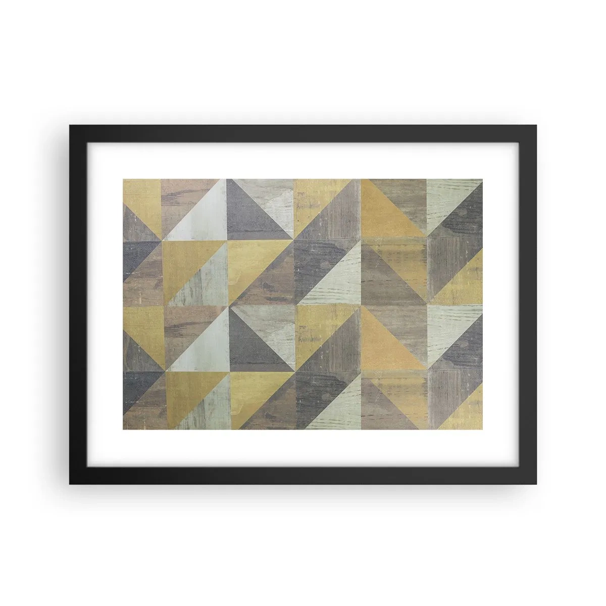 Poster in cornice nera - Secondo i triangoli - 40x30 cm