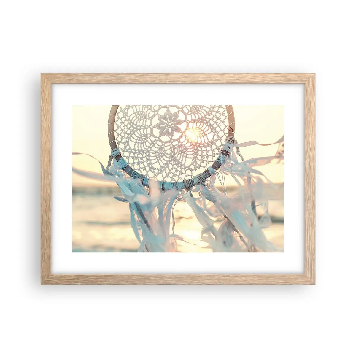 Poster in cornice rovere chiaro - Totem di pizzo - 40x30 cm