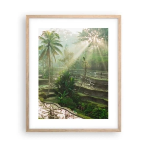 Poster in cornice rovere chiaro - Crescere al sole - 40x50 cm