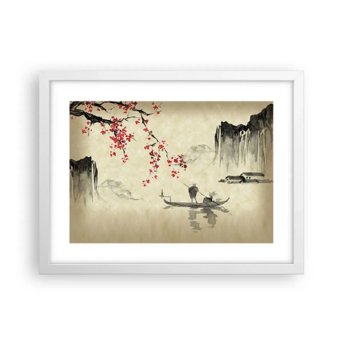 Poster in cornice bianca - Nel paese dei ciliegi in fiore - 40x30 cm