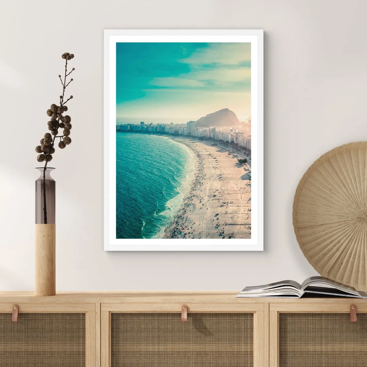 Poster in cornice bianca - Vacanze senza fine a Rio - 61x91 cm