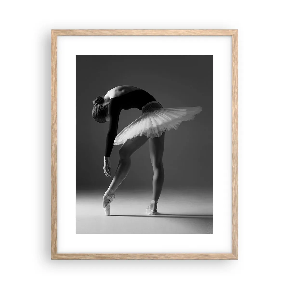 Poster in cornice rovere chiaro - Bella ballerina - 40x50 cm
