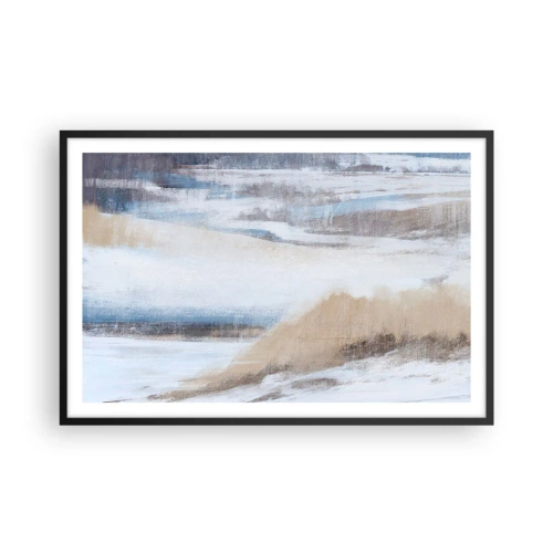 Poster in cornice nera - Composizione invernale - 91x61 cm
