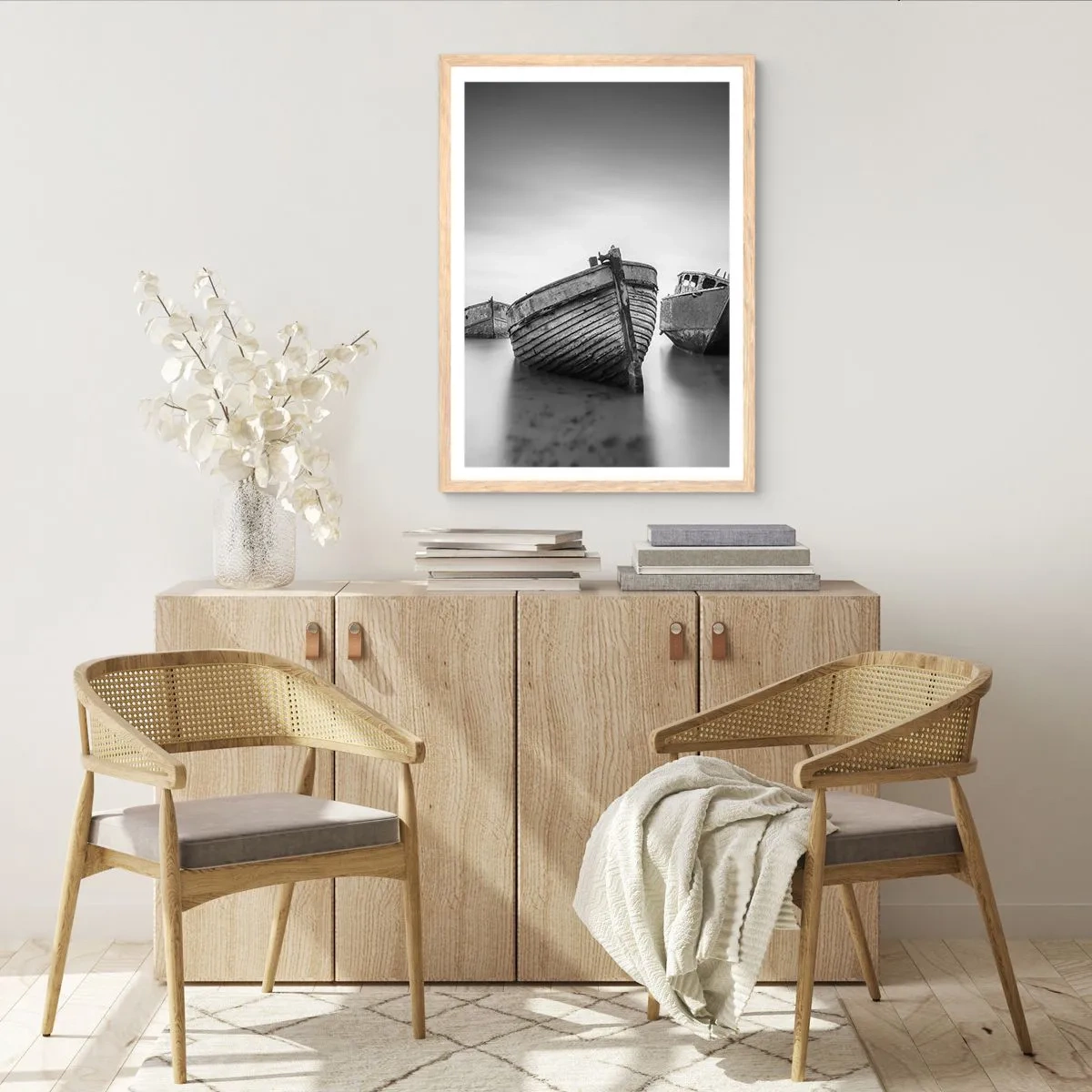 Poster in cornice rovere chiaro - Sono solo ricordi... - 70x100 cm