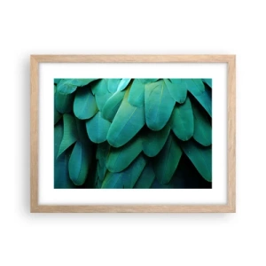 Poster in cornice rovere chiaro - Precisione da pappagallo - 40x30 cm