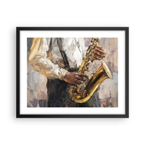 Poster in cornice nera - Tempo di assolo - 50x40 cm