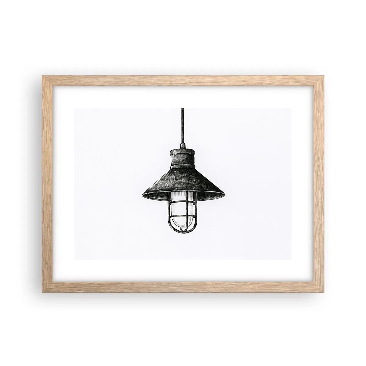 Poster in cornice rovere chiaro - Come tanti anni fa... - 40x30 cm