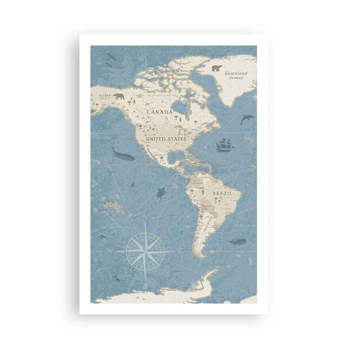 Poster - Il mondo a portata di mano - 61x91 cm