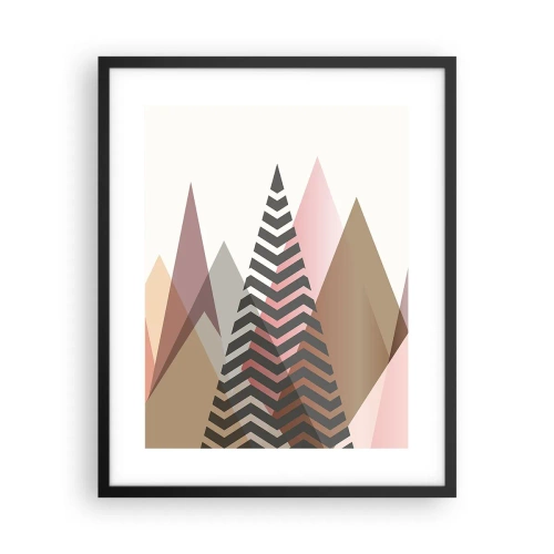Poster in cornice nera - Vista piramidale - 40x50 cm