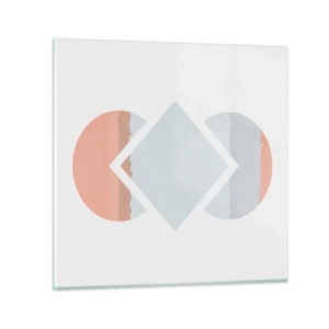 Quadro su vetro - La situazione è chiara - 30x30 cm