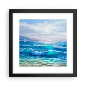 Poster in cornice nera - Porta sollievo - 30x30 cm