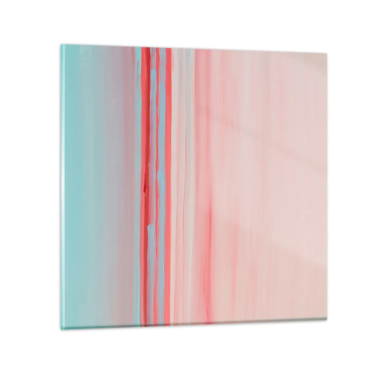 Quadro su vetro - Astrazione all'alba - 50x50 cm