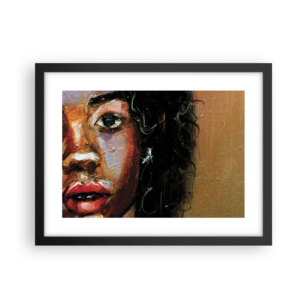 Poster in cornice nera - Oscurità e luce - 40x30 cm