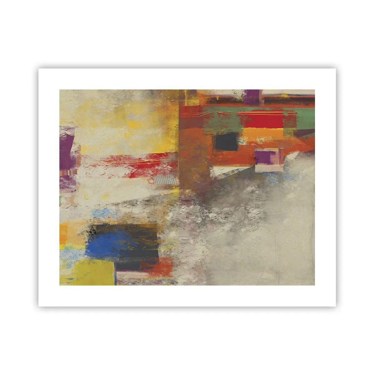 Poster - Geometria dei colori - 50x40 cm