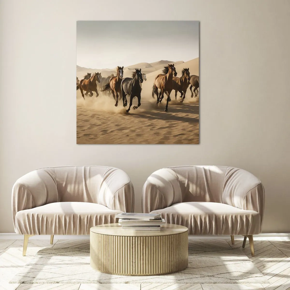 Quadro su vetro - Liberi come il vento - 40x40 cm