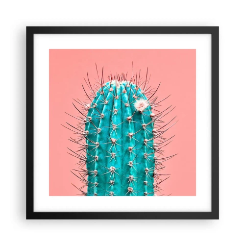 Poster in cornice nera - Stai attento - 40x40 cm