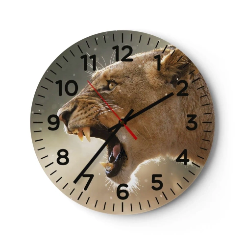 Orologio da parete - Orologio in Vetro - Prova a non ascoltare - 30x30 cm
