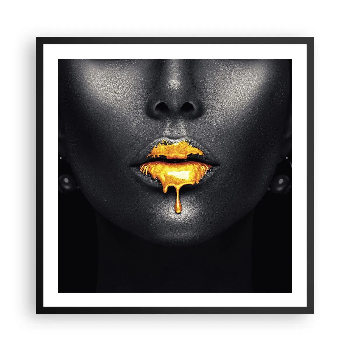 Poster in cornice nera - Boccadoro - 60x60 cm