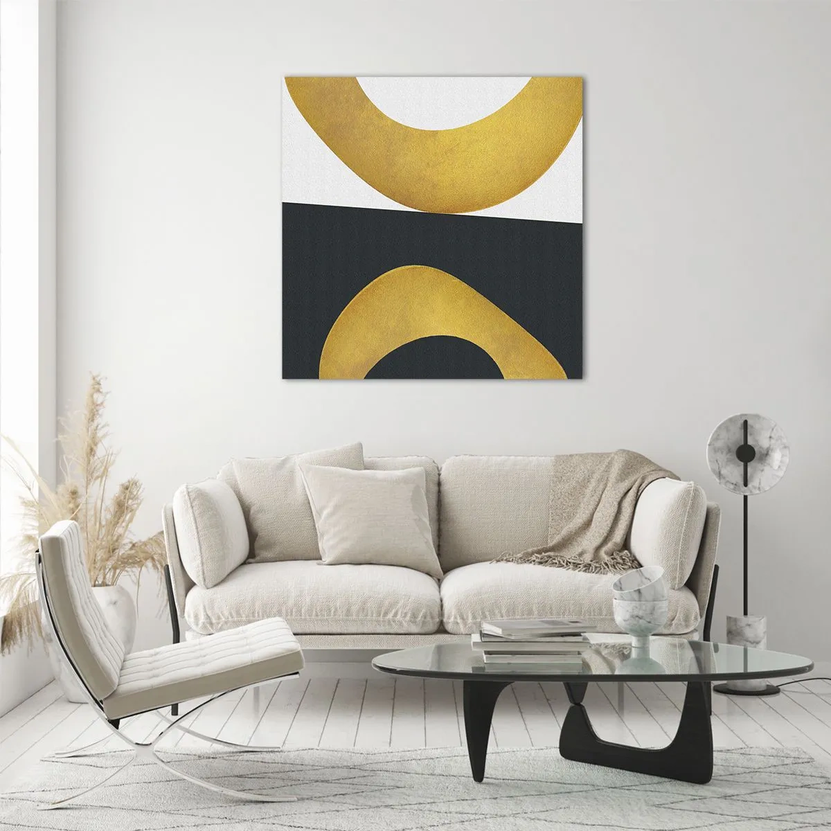 Quadro su vetro - Iniziamo dall'oro - 40x40 cm