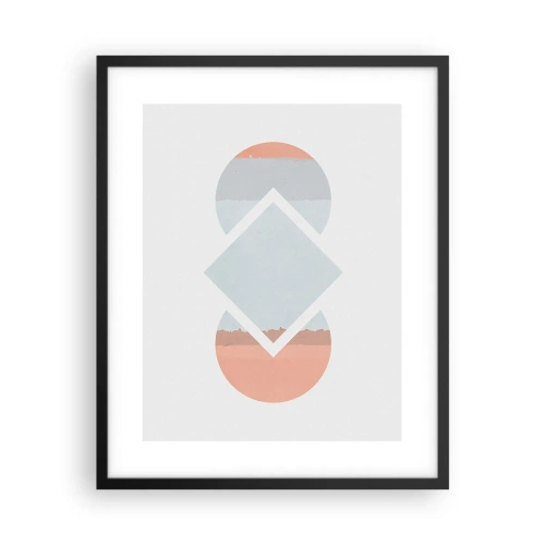 Poster in cornice nera - La situazione è chiara - 40x50 cm