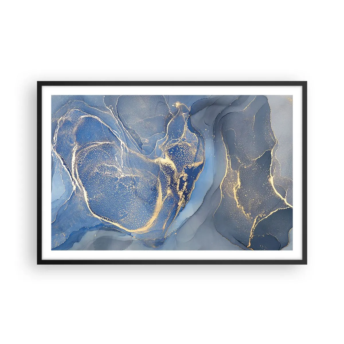 Poster in cornice nera - Polvere d'oro - 91x61 cm