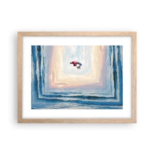 Poster in cornice rovere chiaro - In un'altra dimensione - 40x30 cm