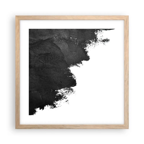 Poster in cornice rovere chiaro - Gli elementi: la terra - 40x40 cm