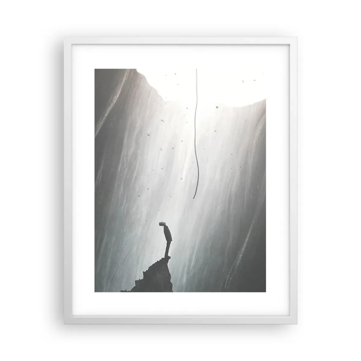 Poster in cornice bianca - C'è sempre una via d'uscita - 40x50 cm