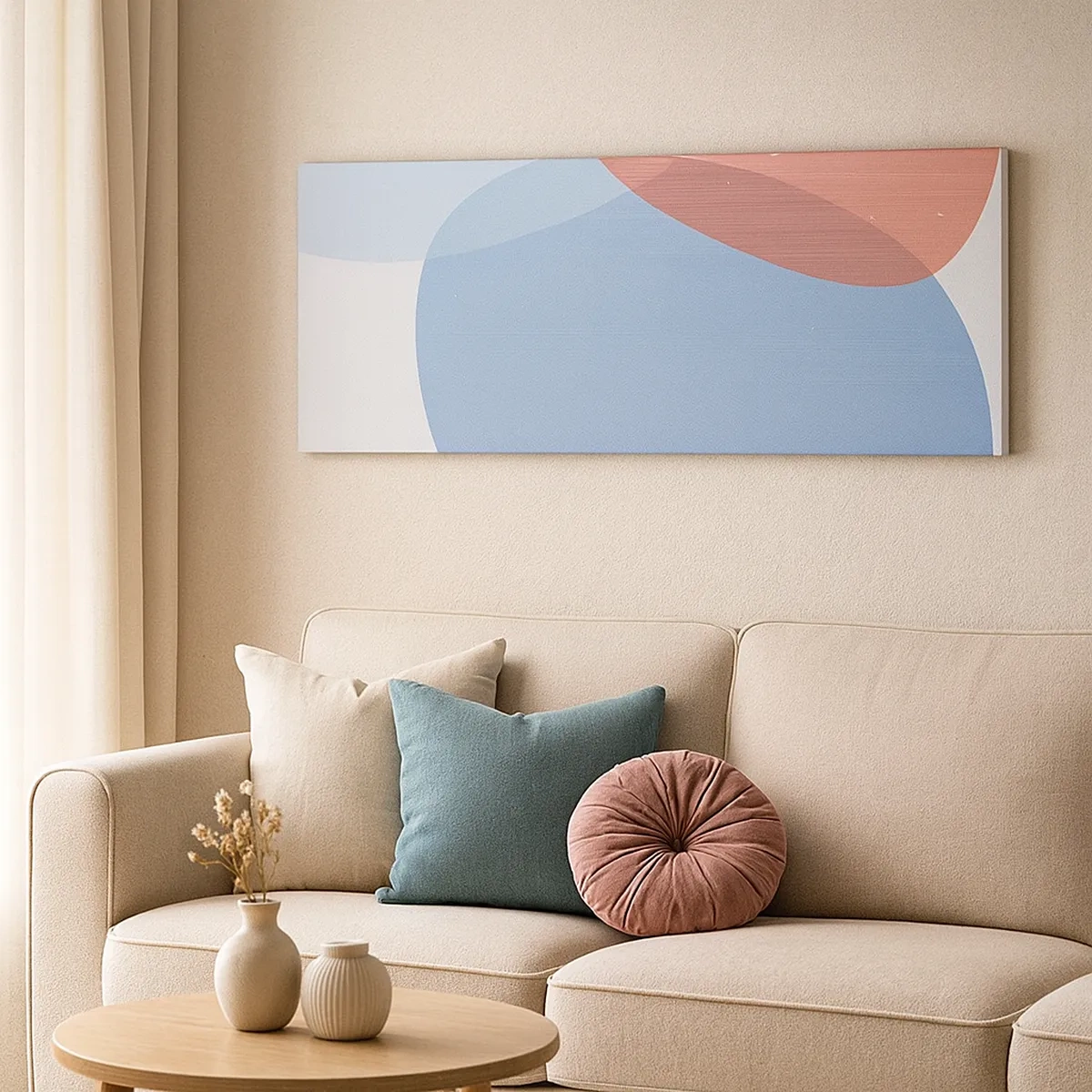 Quadro su tela - Stampe su Tela - Legami pastello - 30x30 cm