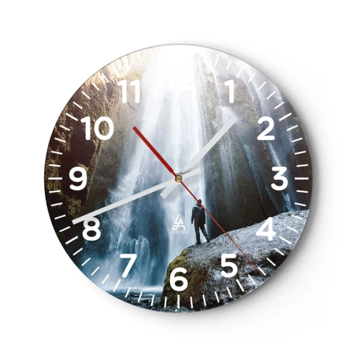 Orologio da parete - Orologio in Vetro - Ripristino delle proporzioni - 30x30 cm