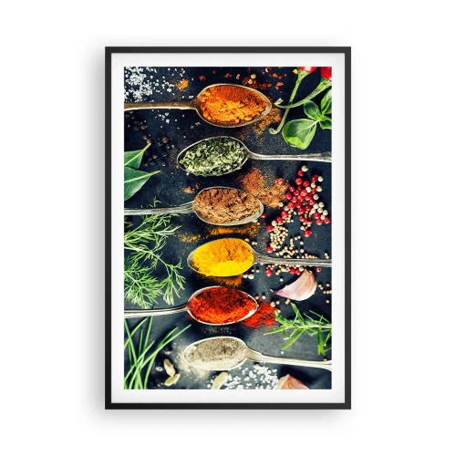 Poster in cornice nera - Magie gastronomiche - 61x91 cm