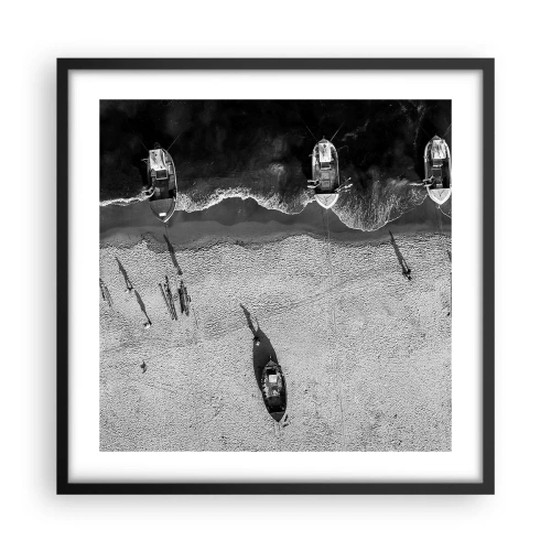 Poster in cornice nera - Ancora sulla riva... - 50x50 cm