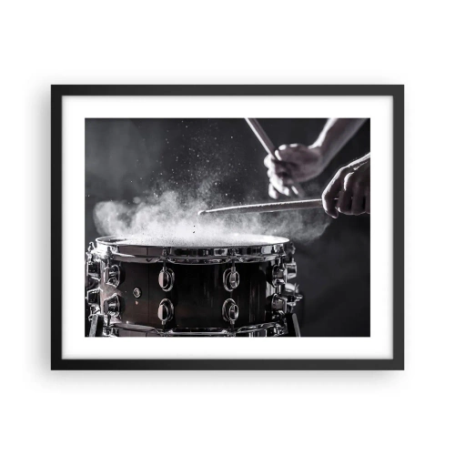 Poster in cornice nera - Il polso della musica - 50x40 cm