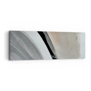 Quadro su tela - Stampe su Tela - Composizione: arco di nero e grigio - 90x30 cm