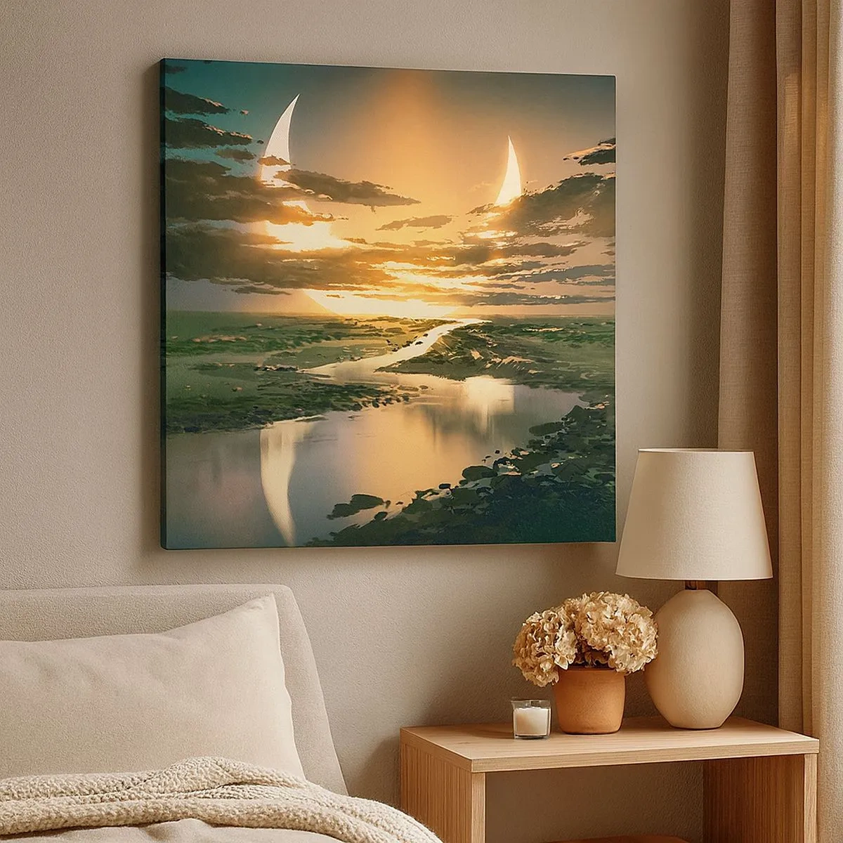 Quadro su tela - Stampe su Tela - Da qualche parte in una galassia lontana - 30x30 cm