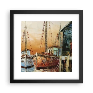 Poster in cornice nera - Ritorno tranquillo - 30x30 cm