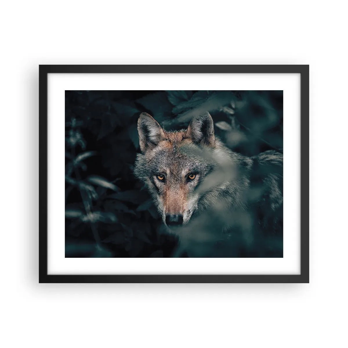 Poster in cornice nera - Cacciatore - 50x40 cm