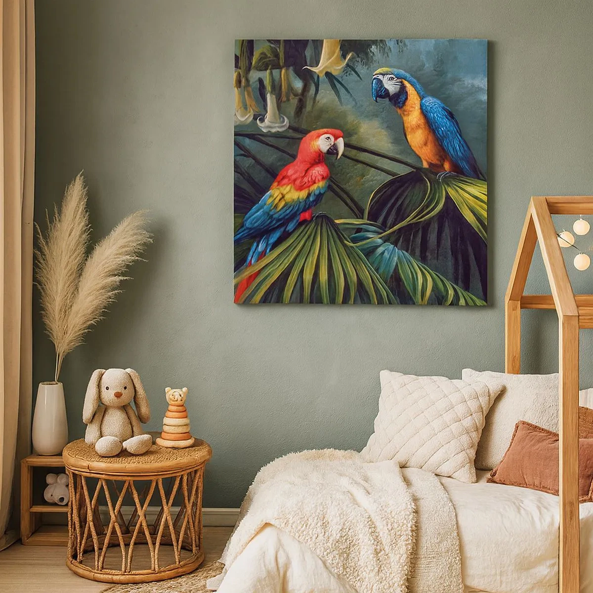 Quadro su tela - Stampe su Tela - Romanticità ai tropici - 30x30 cm