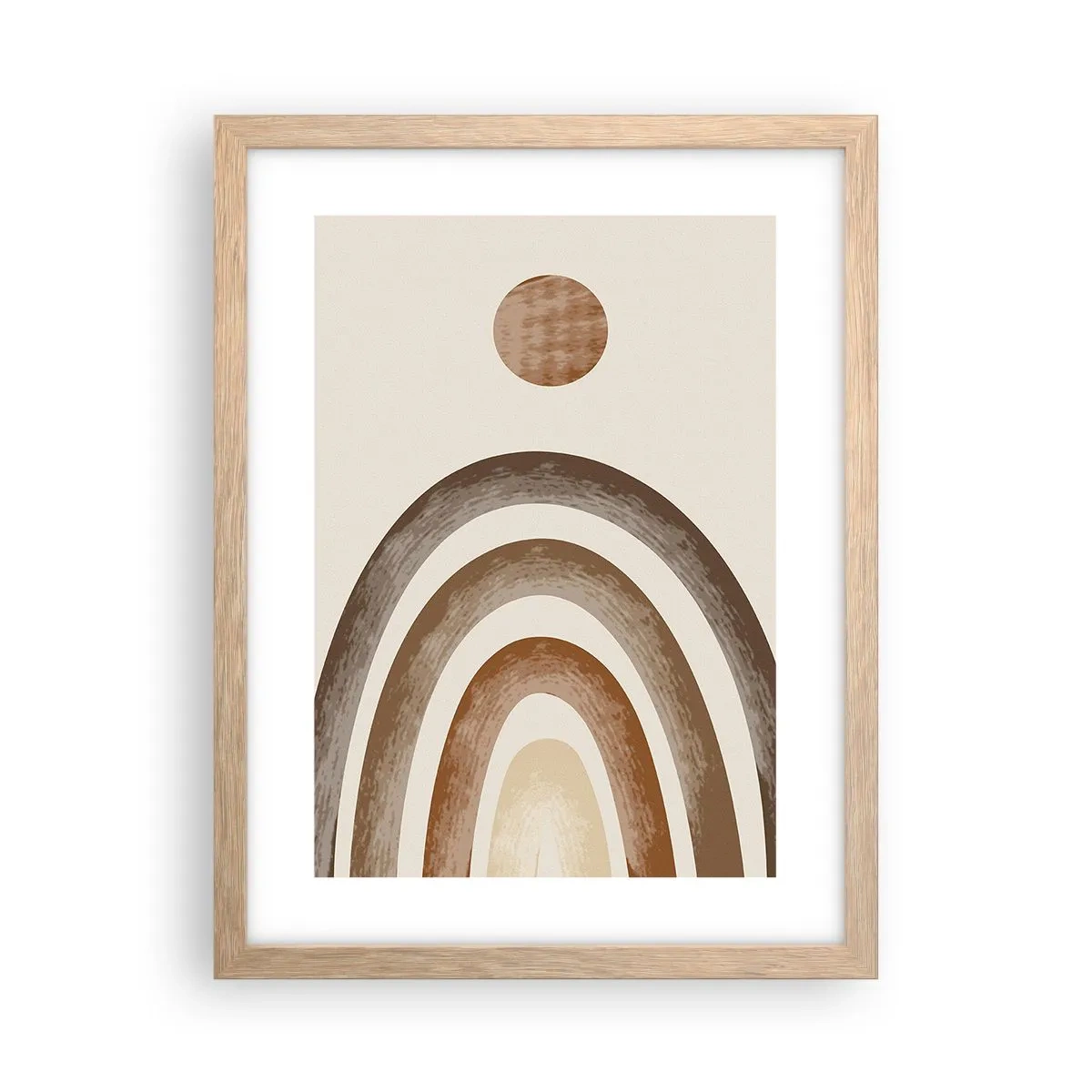 Poster in cornice rovere chiaro - In una galassia lontana - 30x40 cm