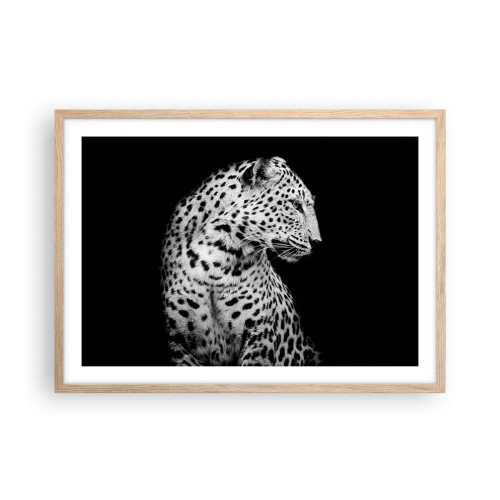 Poster in cornice rovere chiaro - Profilo destro perfetto! - 70x50 cm