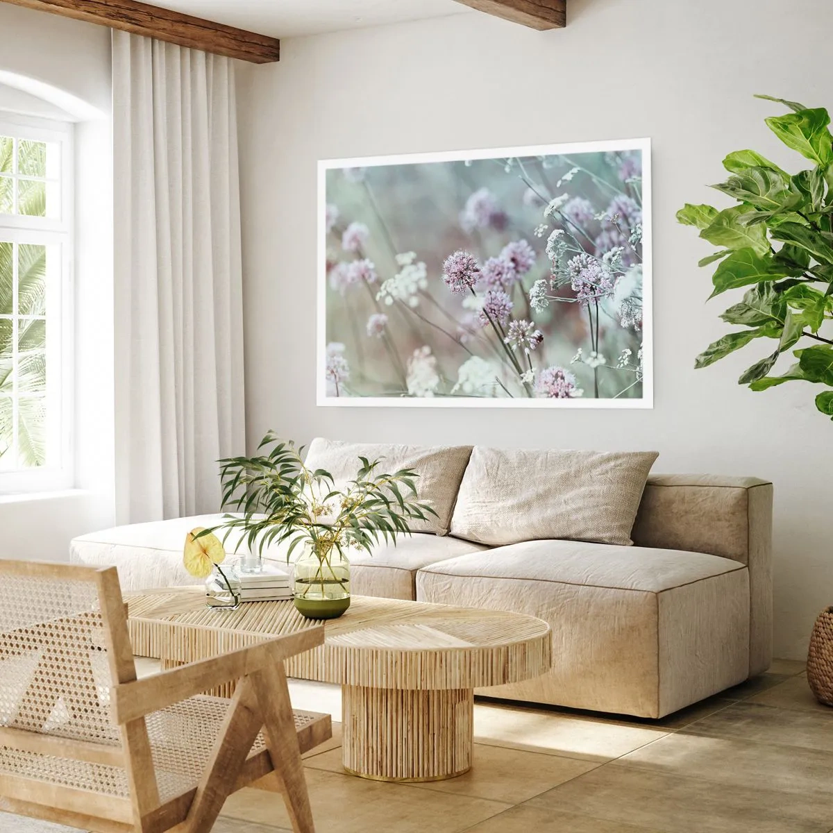 Poster - Le dolci filigrane delle erbe - 50x40 cm