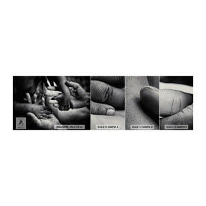 Campione di Fotomurale Premium Sand - Umanità - Mani, Persone, Amore - 100x30 cm